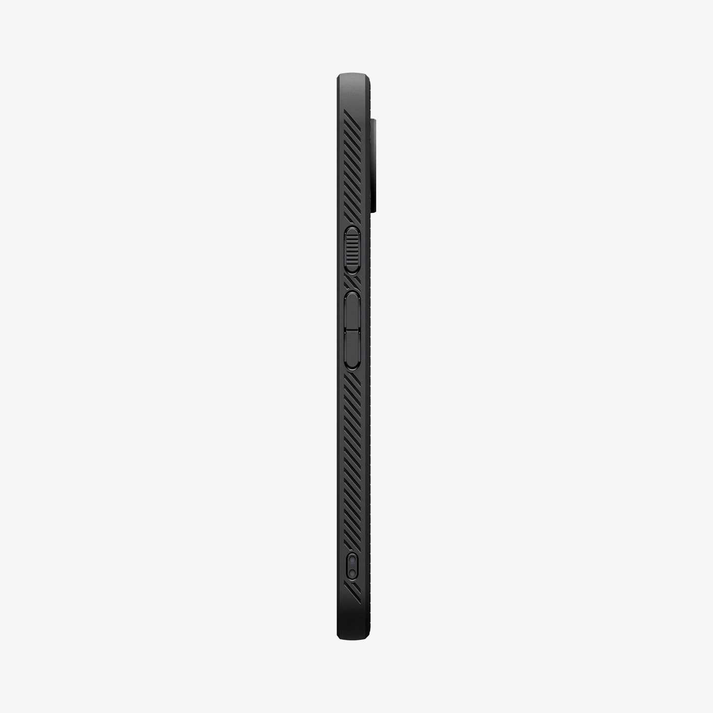 ACS09718 - Pixel 10 Pro XL Case Liquid Air (MagFit) in matte black showing the side