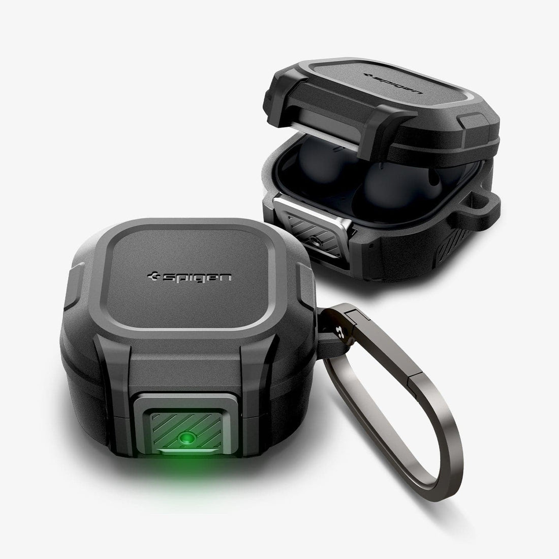 ACS08332 - Galaxy Buds 3 Pro Lock Fit in Matte Black showing the front
