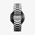 AMP06498 - Watch 6 (44mm) Modern Fit 316L Band in Silver showing the partial back and bottom