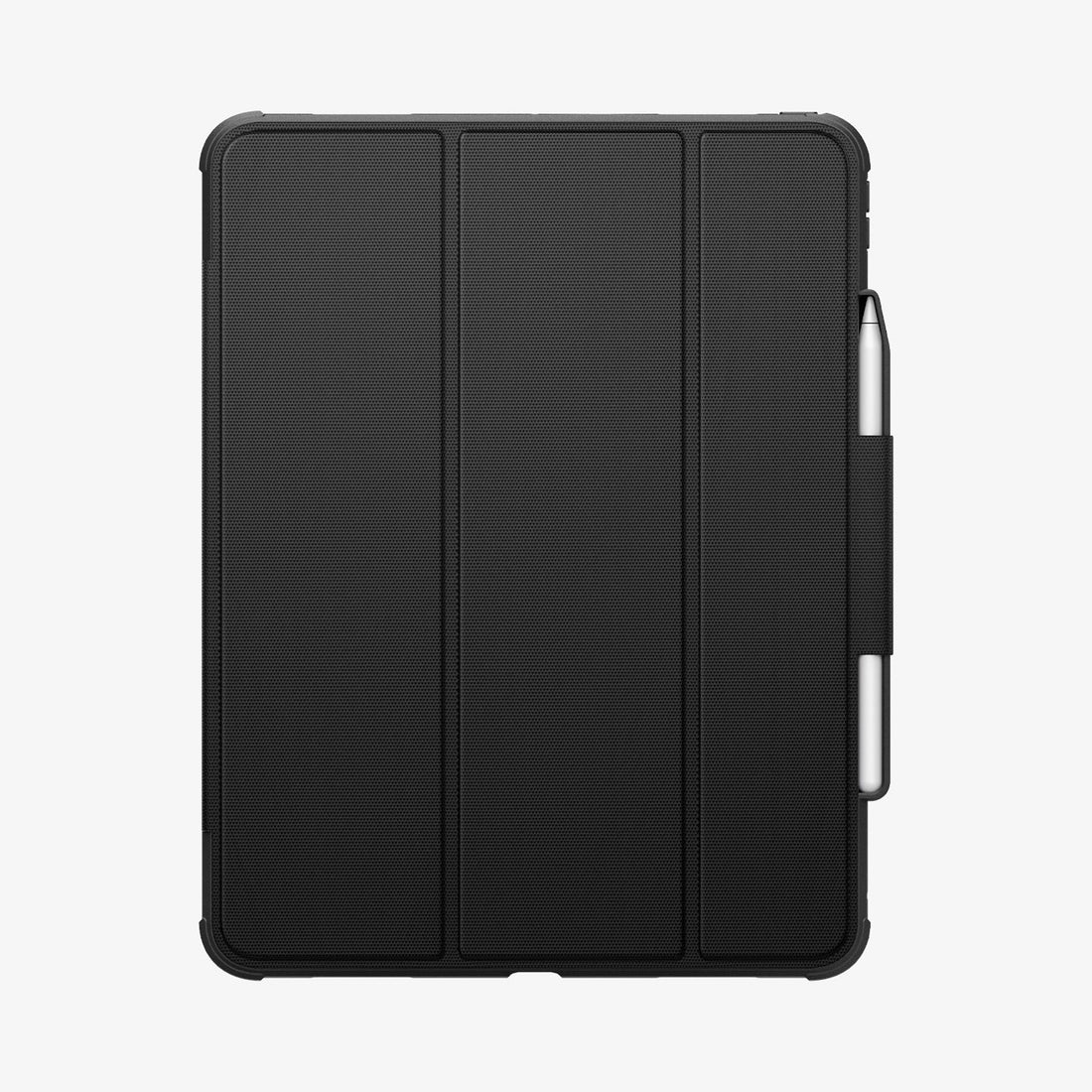ACS07007 - iPad Pro 12.9-inch Case Rugged Armor Pro in Black showing the back in portrait position