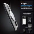 ACS07999 - iPhone 16 Pro Max Case Ultra Hybrid (MagFit) in Graphite stronger magfit. improved magnets for snappy and strong connection. Extra snappy. accessory not included.