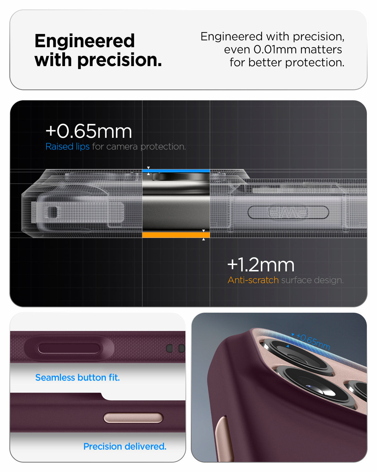 ACS09967 - iPhone 17 Pro Case Nano Pop (MagFit) in burgundy bean 