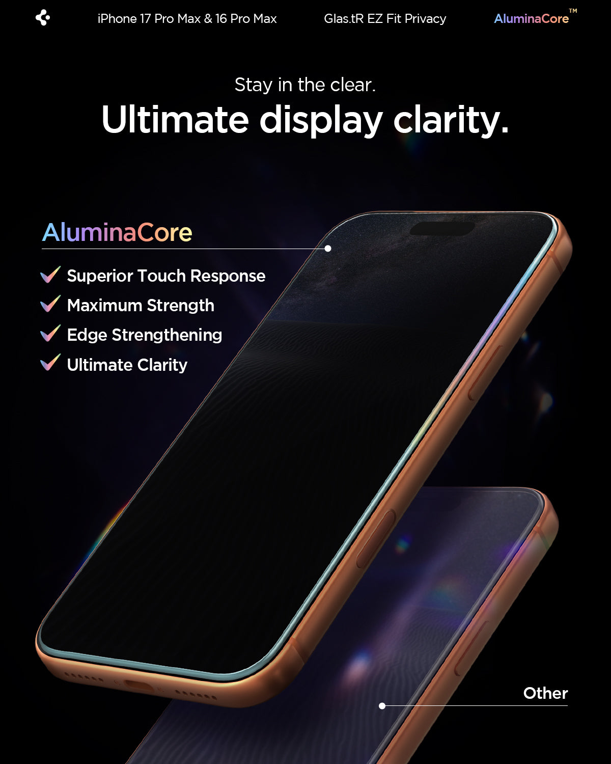 AGL07908 - iPhone 17 Pro GLAS.tR EZ Fit Privacy 