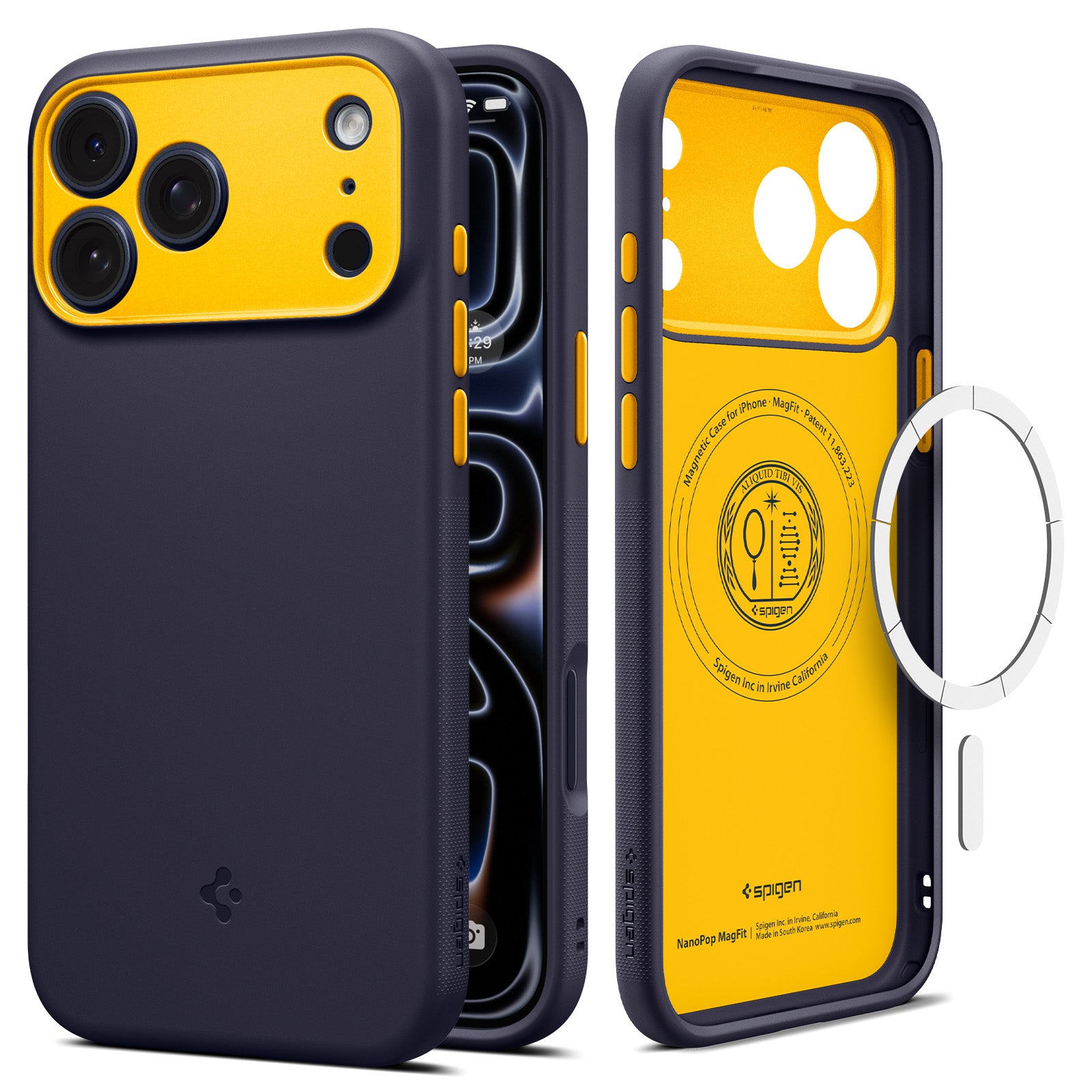 ACS09966 - iPhone 17 Pro Case Nano Pop (MagFit) in blueberry navy
