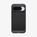 ACS09698 - Pixel 10 / Pixel 10 Pro Case Rugged Armor (MagFit) in black showing the back