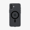 ACS08076 - iPhone 16 Plus Case Ultra Hybrid (MagFit) in Black showing the back
