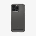 ACS08116 - iPhone 16 Pro Case Rugged Armor (MagFit) in Gray showing the back