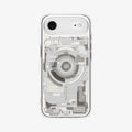 ACS10057 - iPhone 17 Air Ultra Hybrid Zero One (MagFit) in Zero One Natural Titanium showing the back