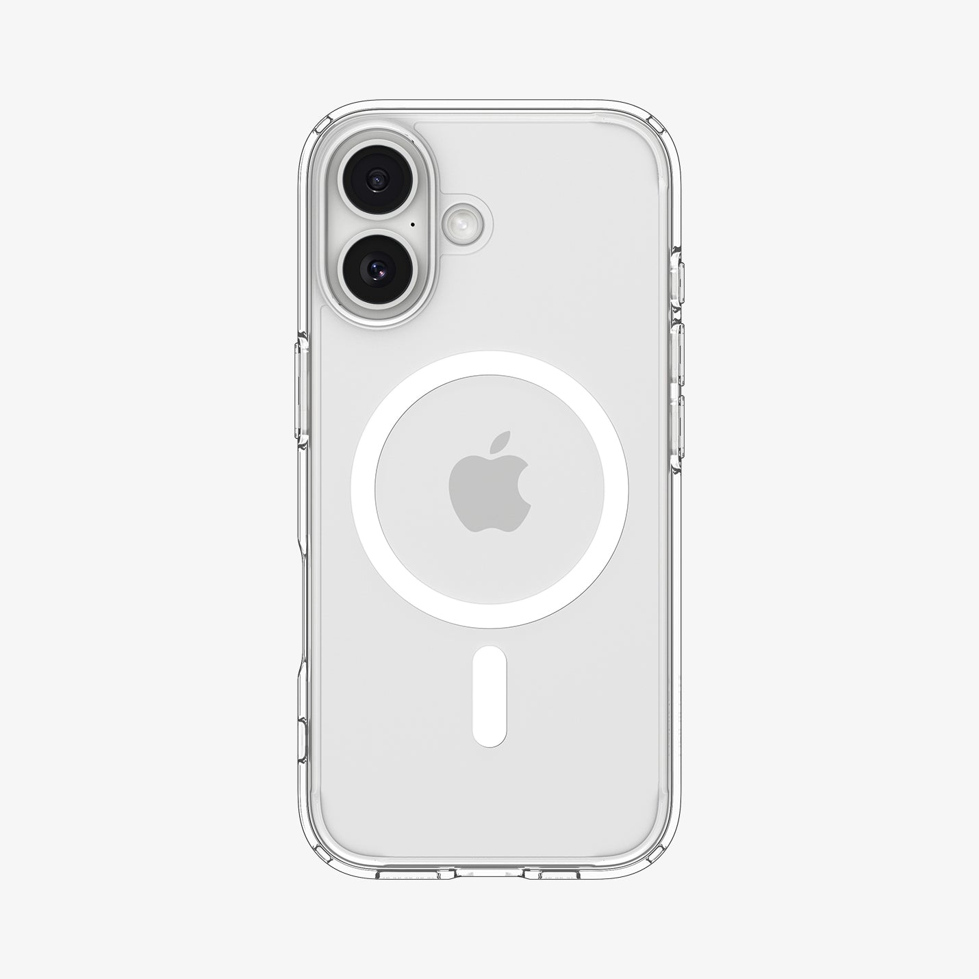ACS10082 - iPhone 17 Ultra Hybrid (MagFit) in Clear White showing the back