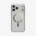 ACS10037 - iPhone 17 Pro Max Ultra Hybrid (MagFit) in Clear Gold showing the back